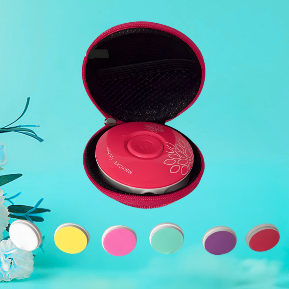 Lima De Uñas Eléctrica Con Estuche + 6 Limas. Segura, Suave y Silenciosa.