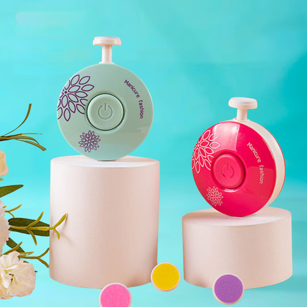 Lima De Uñas Eléctrica Con Estuche + 6 Limas. Segura, Suave y Silenciosa.